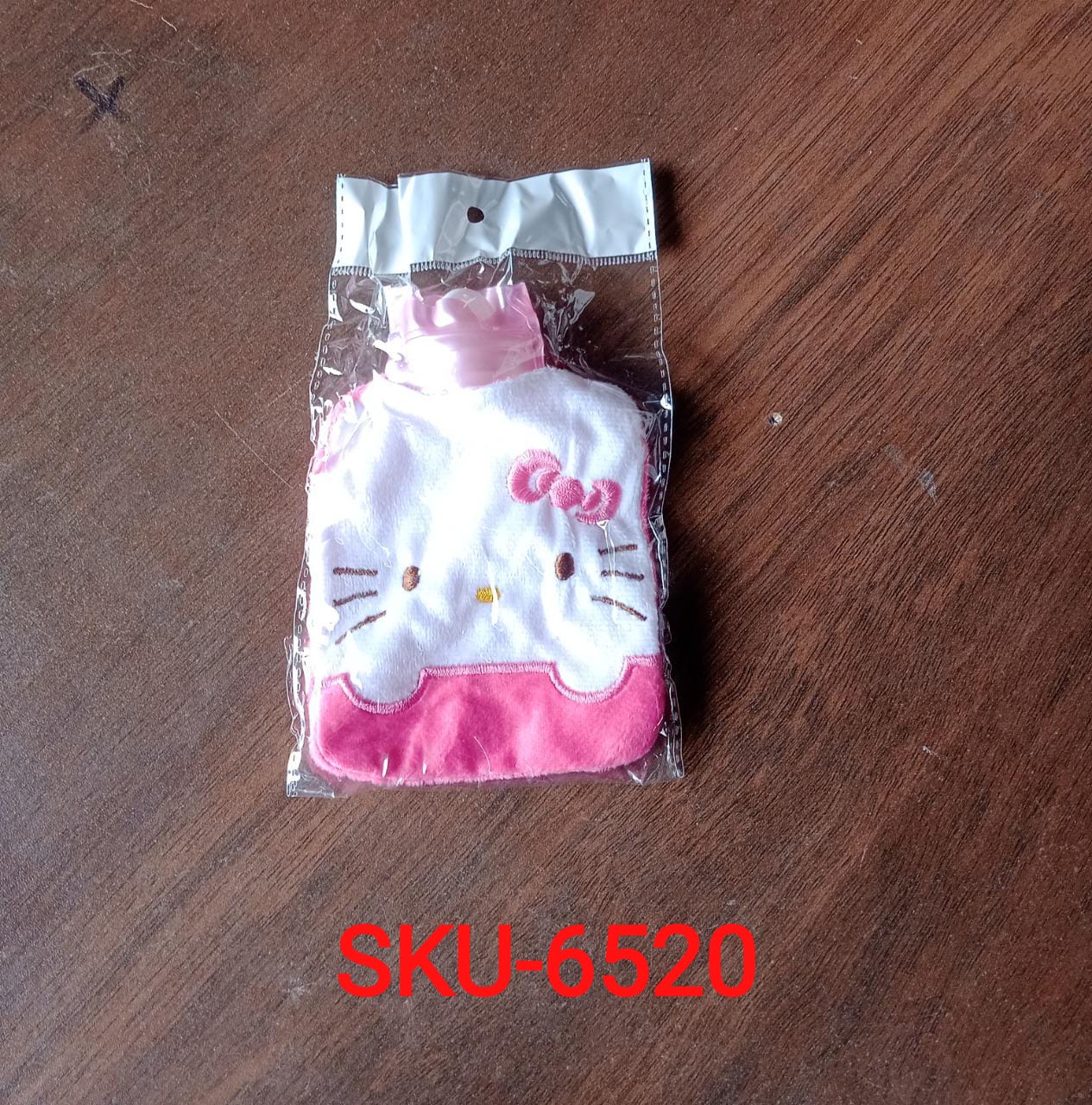 Pink Hello Kitty Small Hot Water Bag with Cover for Pain Relief - 6520_chb_pnk_hellokitty_hotbag