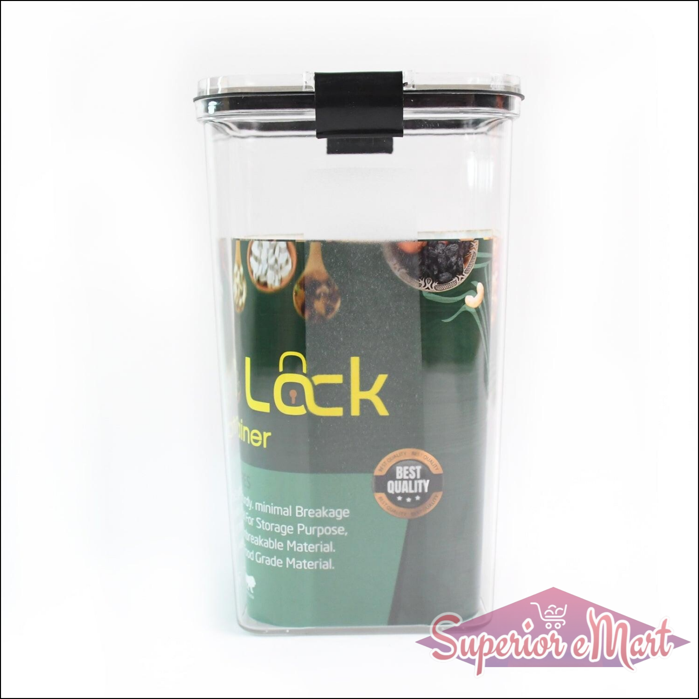 1700 ml Kitchen Storage Container with Lock Lid - Superior eMart