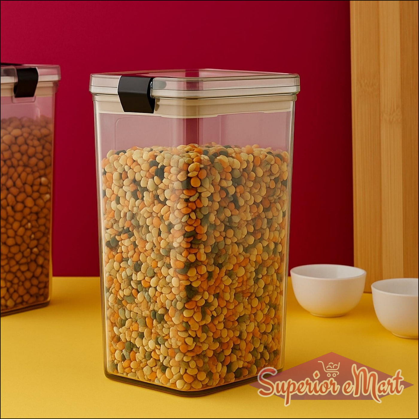 1700 ml Kitchen Storage Container with Lock Lid - Superior eMart