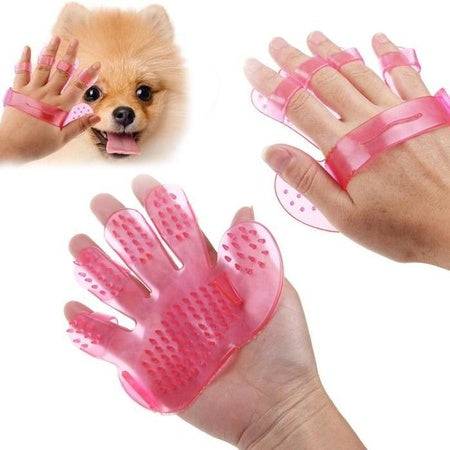 172 Rubber Pet Cleaning Massaging Grooming Glove Brush - Superior eMart