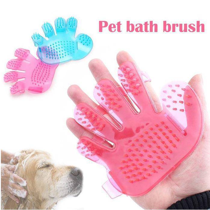 172 Rubber Pet Cleaning Massaging Grooming Glove Brush - Superior eMart