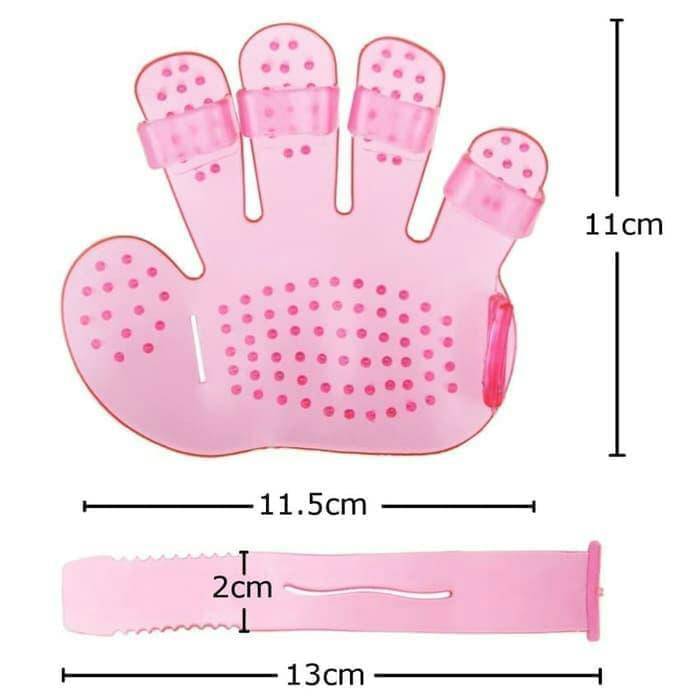 172 Rubber Pet Cleaning Massaging Grooming Glove Brush - Superior eMart