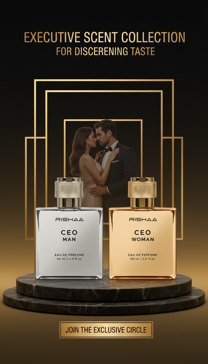 CEO Man & CEO Woman Perfume Combo | Premium Eau De Parfum for Men & Women | Long-Lasting Luxury Fragrance | Pack of 2 | 60ml Each (60ml × 2)