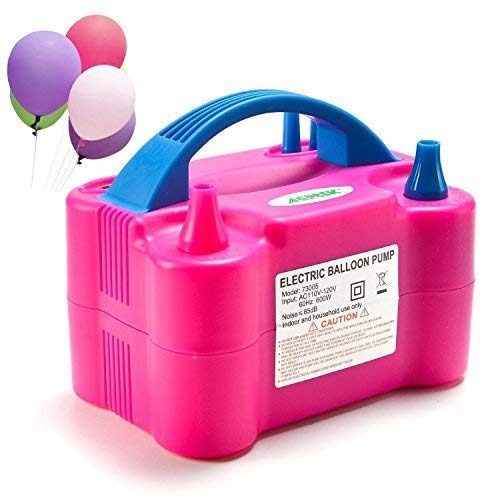 Dual nozzle balloon inflator pump