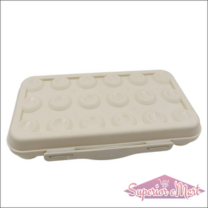 Superior eMart 18 grid egg holder for fridge with secure lid to keep eggs fresh