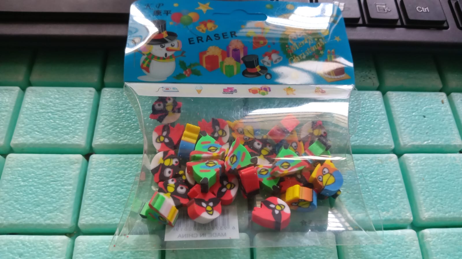 Fancy & Stylish Colorful Erasers, Mini Eraser Creative Cute Novelty Eraser for C - 8739_mini_eraser_28pc_packet