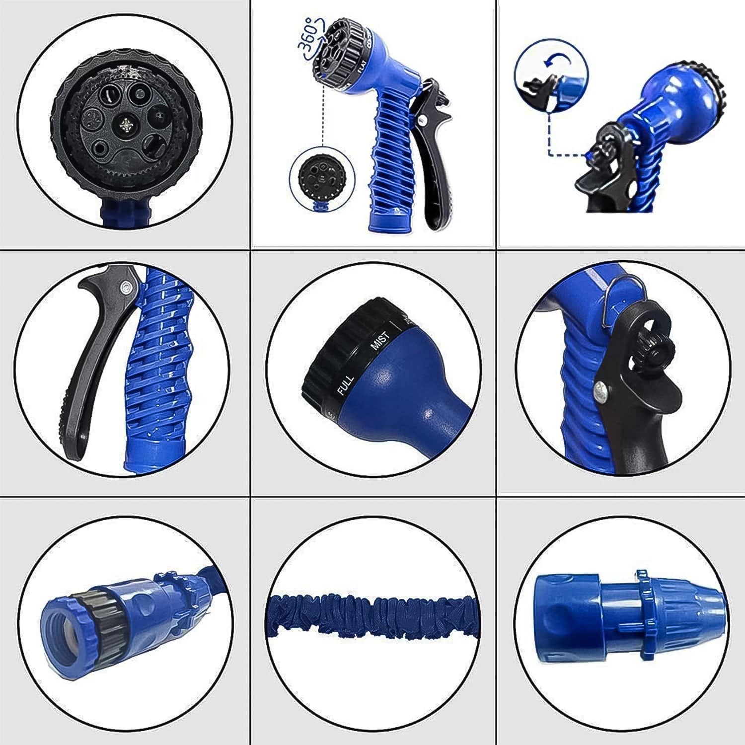 Expandable Magic Garden Hose With Spray Gun Approx 4 Metre Pipe (1 Set  Mix Color) - Superior eMart