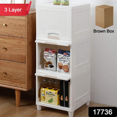 Multipurpose Storage Cabinet, Storage Solutions plastic drawers || Multi Layer W - 17736_multi_3_layer_storage_drawers