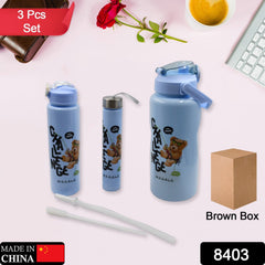 Plastic Water Bottle 3pc Set,3  Different Size Bottle High  Water Bottle  - 8403_water_bottle_3pc_set