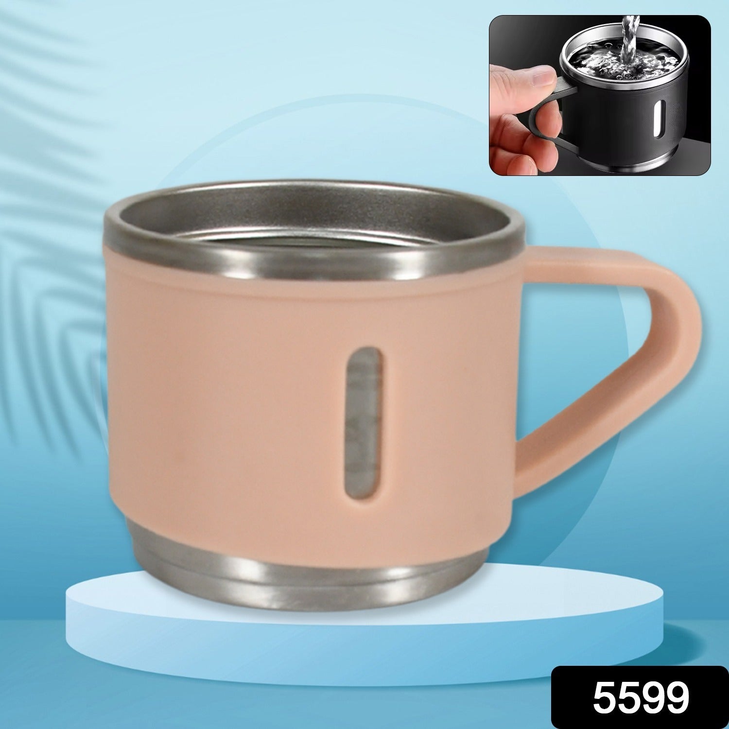 Stainless Steel Vacuum Coffee / Tea Cup, Tea Mug Hot Insulated Double Wall Stain - 5599_ss_vacuum_cup_1pc