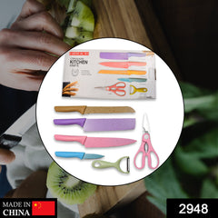 Corrugated 6Pc Kitchen Knife Set Professional Box Knife Set 6 Piece Forged Kitch - 2948_6pc_corrugated_knife_set