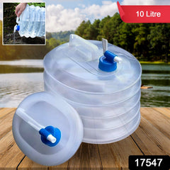 Outdoor Camping Collapsible Portable Water Container with Carry Handle Tap Valve - 17547_collapsible_water_cotainer_10ltr