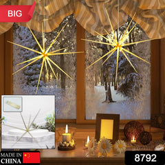 3D Gold Star Hanging Decoration Star, Acrylic Look  Hanging Luminous Star for Wi - 8792_big_hanging_decoration_star