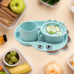 Baby Feeding Set For Kids And Toddlers (7 pcs set) - 8175_plastic_dinner_set_7pc_no1