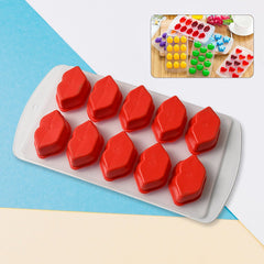 Silicone Mold Ice Cube Tray Creative Sweet Multi Type Ice Tray Buckets, Ice Cube - 5704_lips_shape_ice_tray_1pc