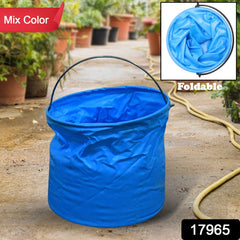 Folding Bucket, Portable, Round Bucket, Simple Bucket, With Handle, Multi-functi - 17965_foldable_round_bucket_1pc