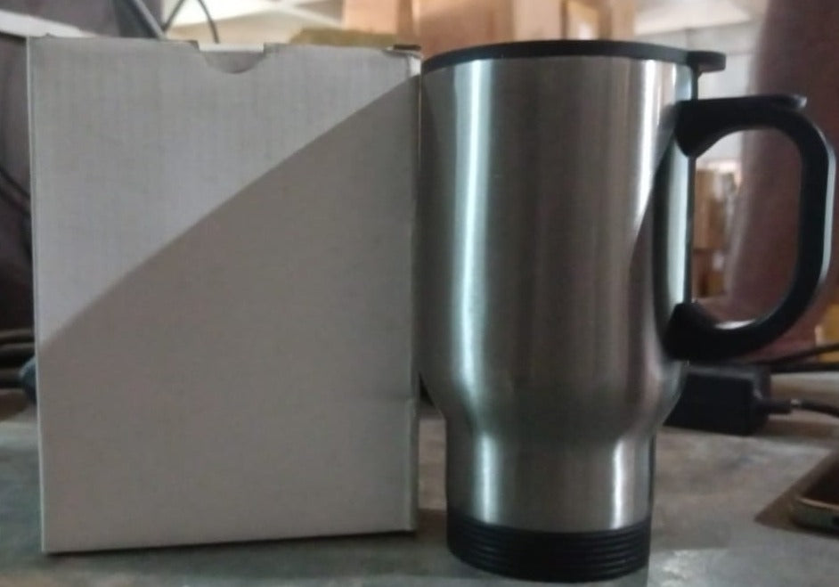 Stainless Steel Vacuum Glass Insulated Glass Coffee Cups Double Walled Travel Mu - 13155_ss_coffee_mug_n_handle_no4