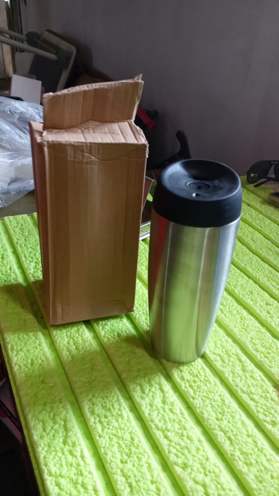 Stainless Steel Vacuum Insulated Coffee Cups Double Walled Travel Mug, Car Coffe - 13007_ss_dou_mug_with_lid_850ml