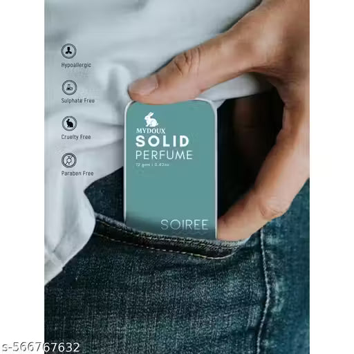 Solid Perfume – Soiree | Floral Fruity Fragrance | Long-Lasting | Alcohol-Free | 12g Pocket Perfume for men/women