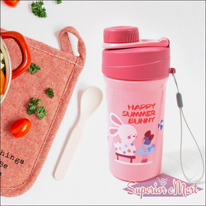 2 Compartment Lunch Box with Bottle - Superior eMart
