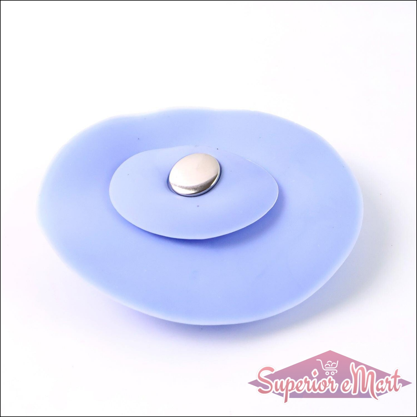 2-in-1 Blue Silicone Sewer Sink Sealer Cover Drainer (Multicolour  1 Pc) - Superior eMart