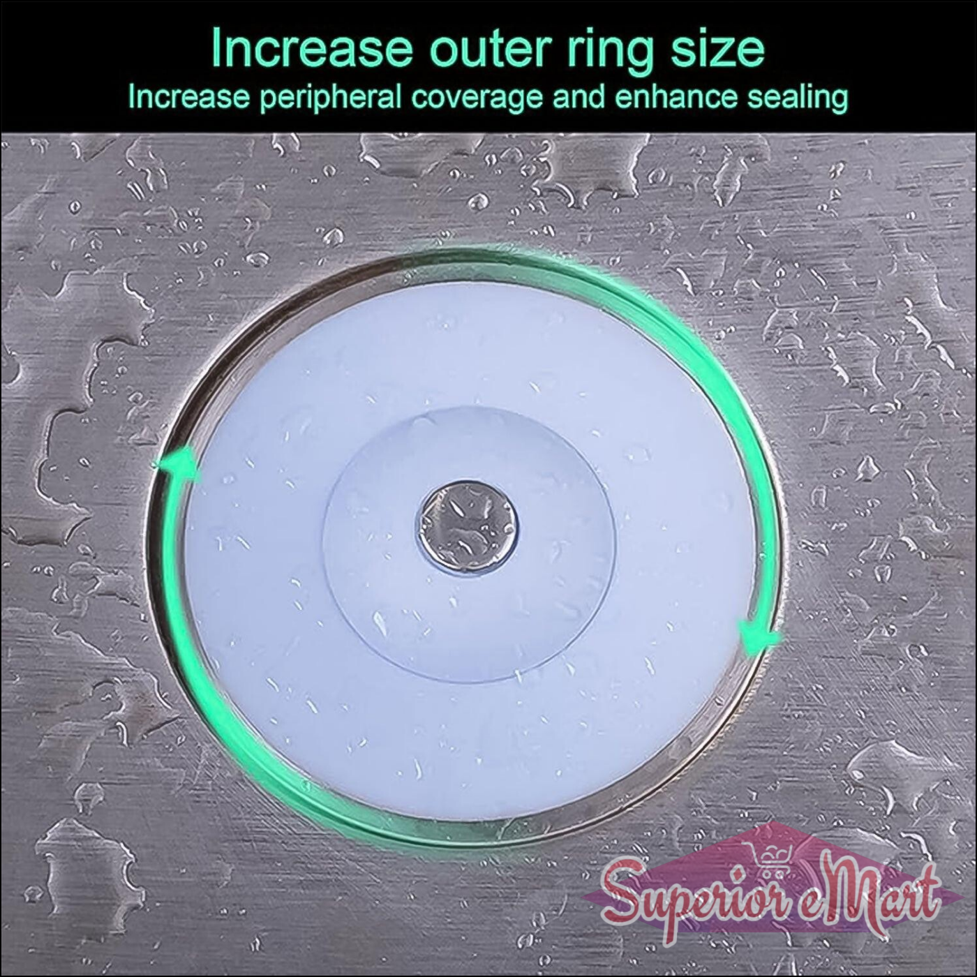 2-in-1 Blue Silicone Sewer Sink Sealer Cover Drainer (Multicolour  1 Pc) - Superior eMart