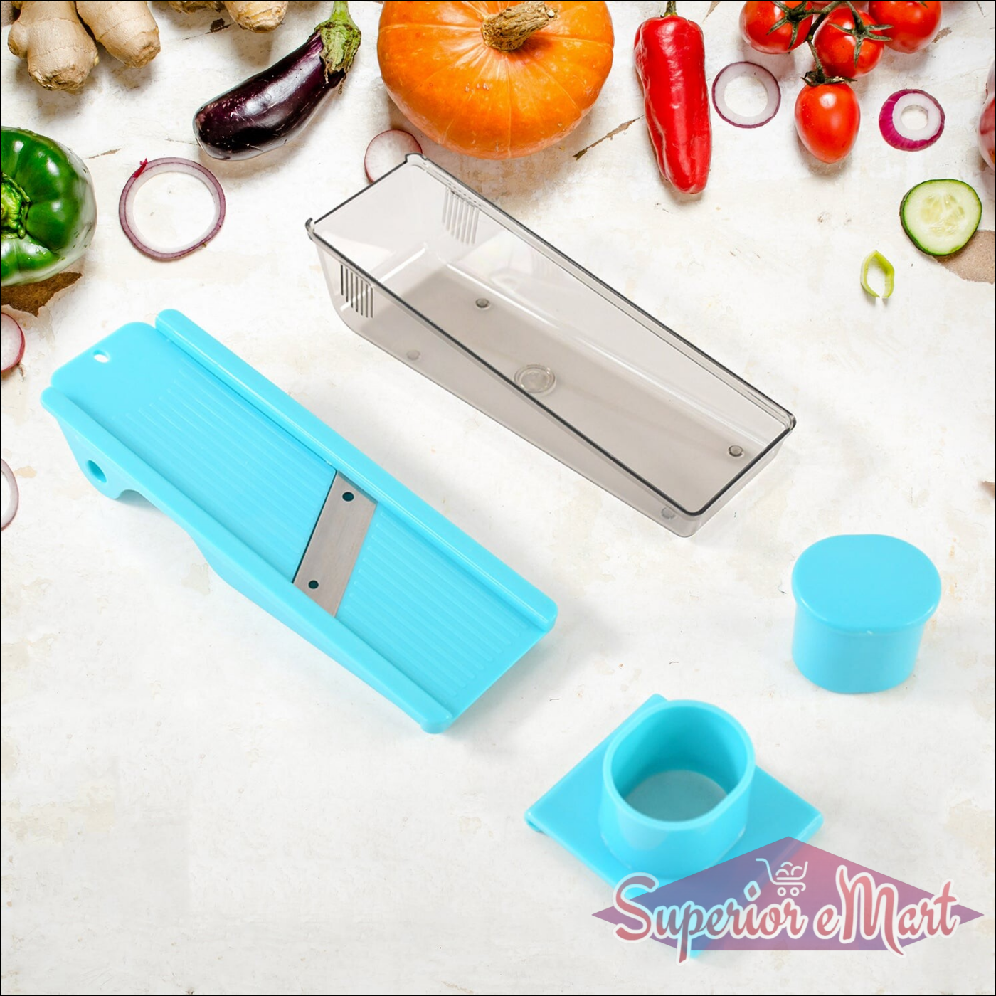 2-in-1 Fruit and Vegetable Cutter with Storage - Superior eMart