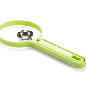 Superior eMart 2-in-1 fruit peeler and baller in bright green for easy fruit preparation