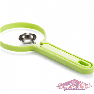 Superior eMart 2-in-1 fruit peeler and baller in bright green for easy fruit preparation