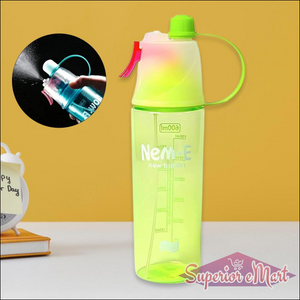 2 in 1 Mist Spray Water Bottle 600ml - Multicolor - Superior eMart