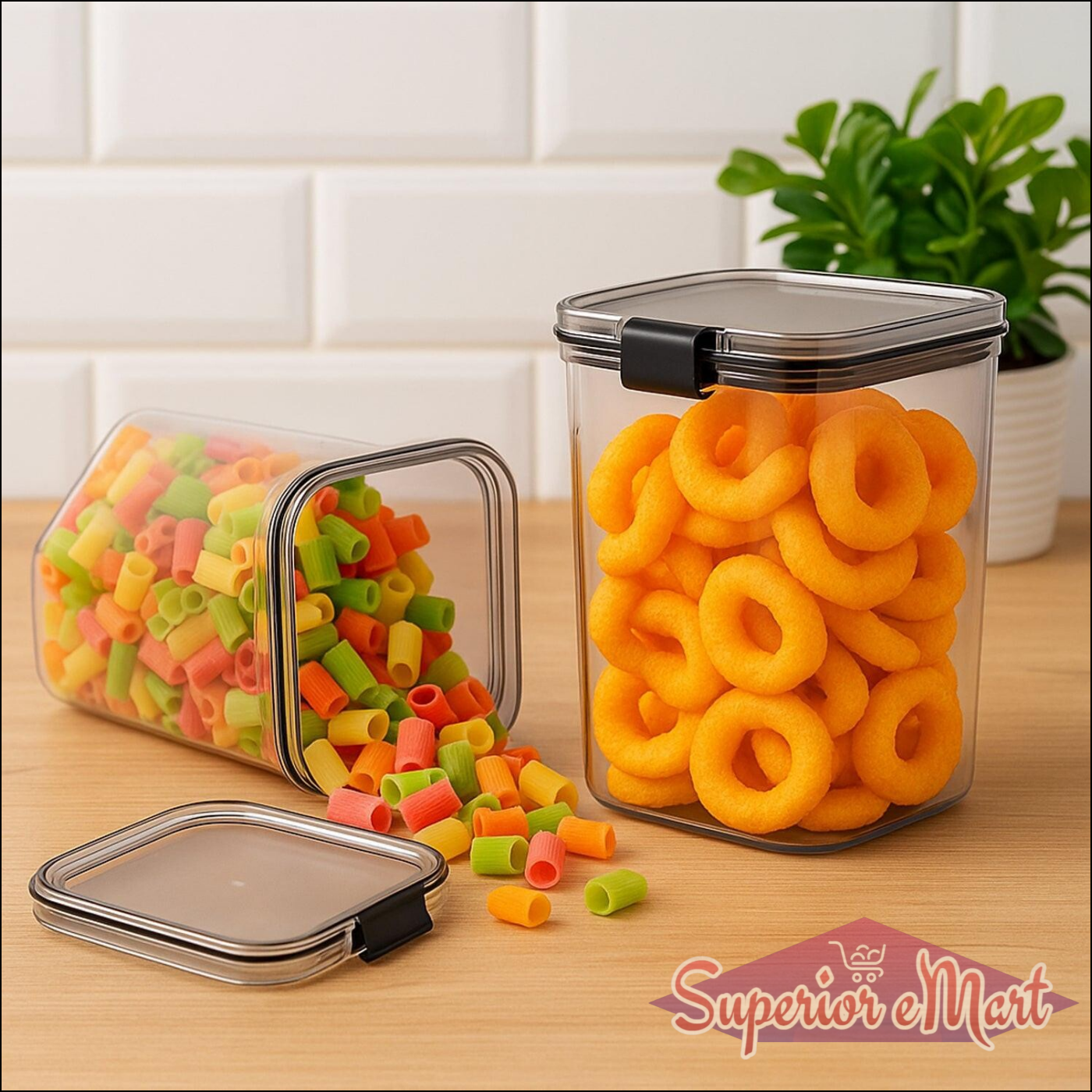 2-Piece Airtight Container Set 1200ml - Superior eMart