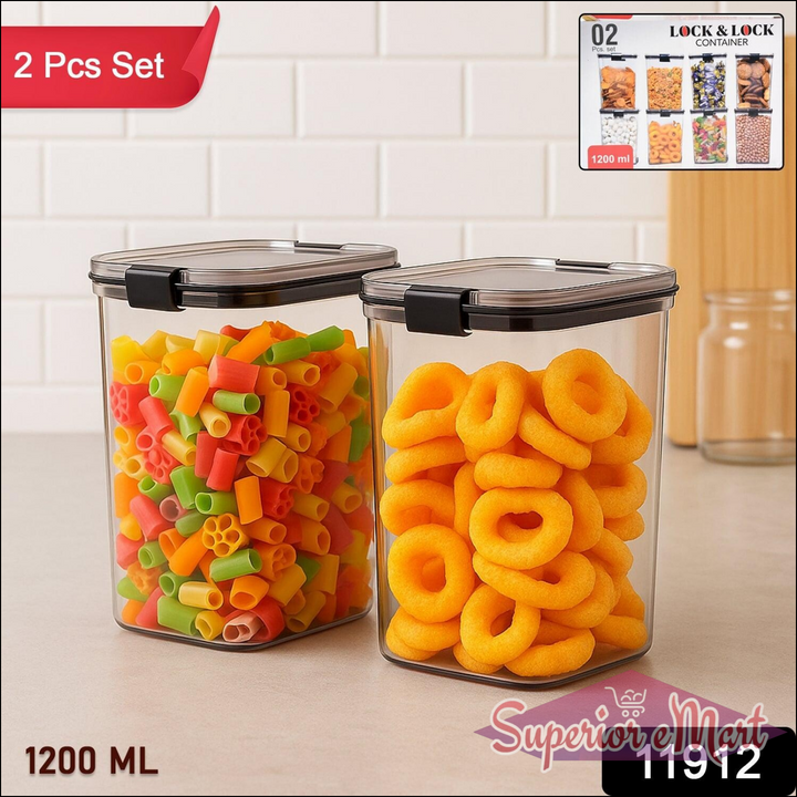 2-Piece Airtight Container Set 1200ml - Superior eMart