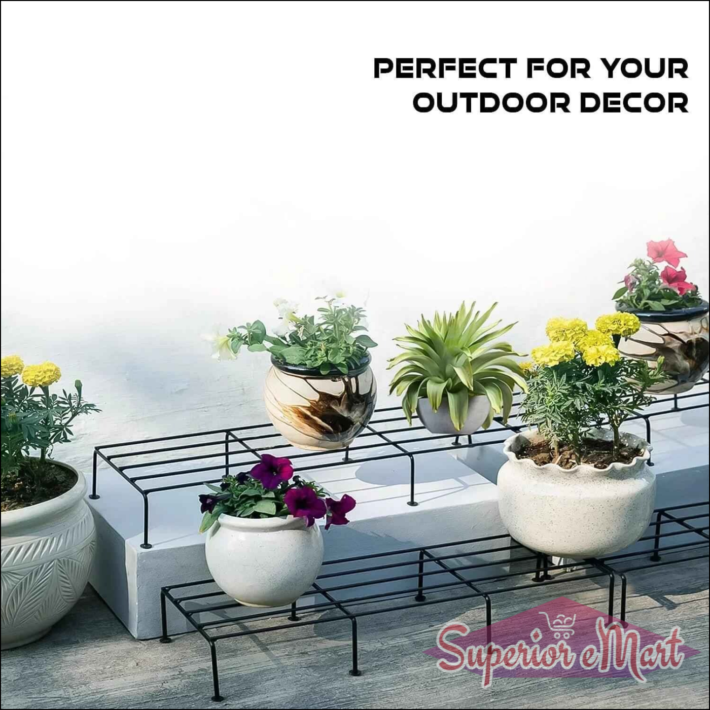 2 Piece Metal Plant Rack Set - Superior eMart