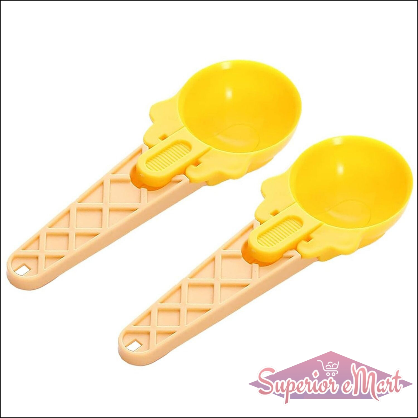 2-Piece Plastic Ice Cream & Watermelon Scooper with Trigger Dipper - Superior eMart
