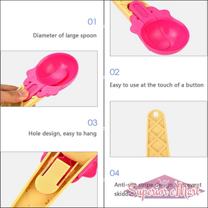 2-Piece Plastic Ice Cream & Watermelon Scooper with Trigger Dipper - Superior eMart