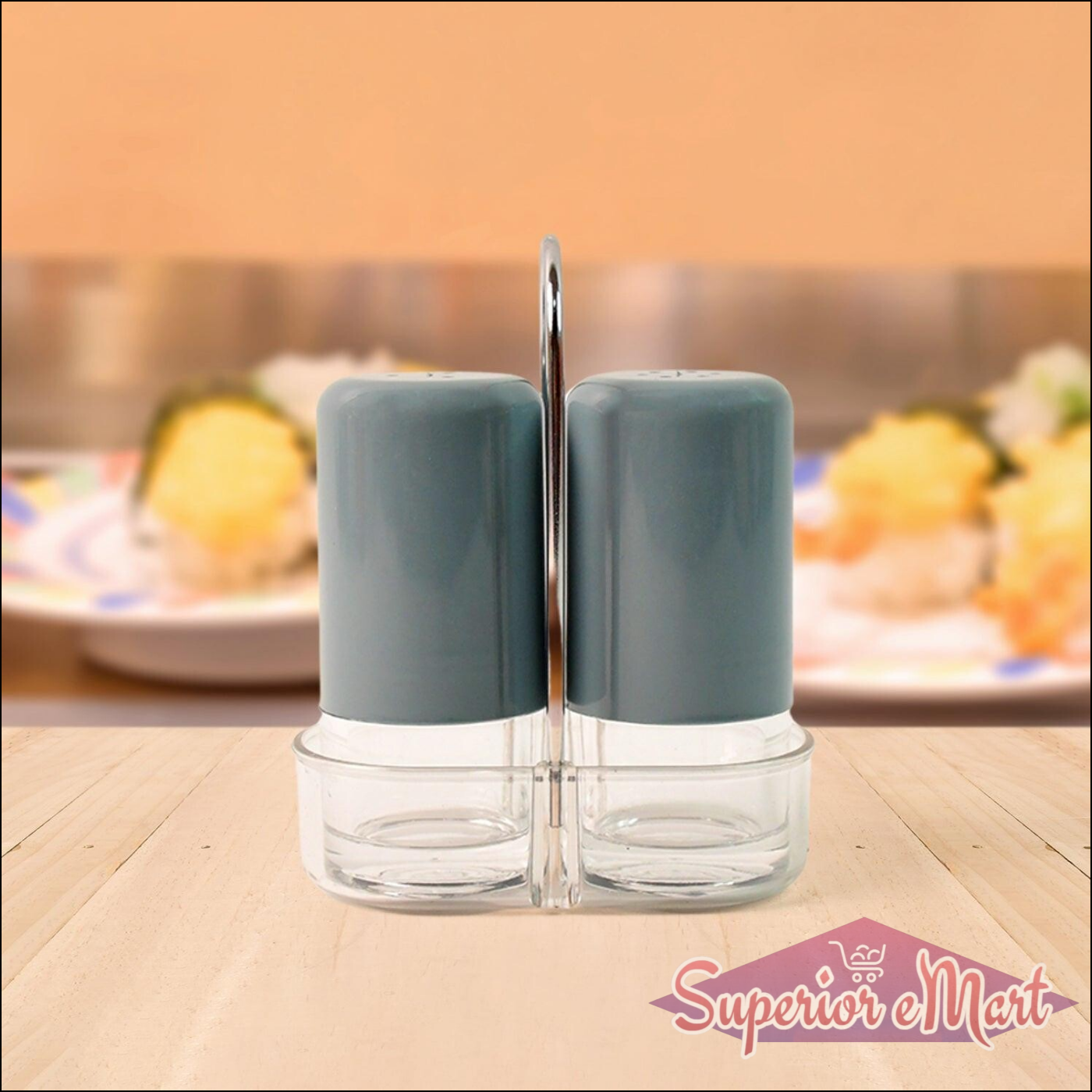 2 Piece Seasoning Dispenser Set with Holder - Superior eMart