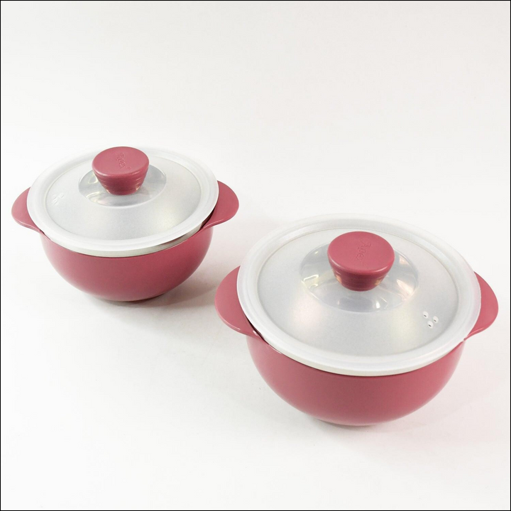 2 Piece Serving Bowls with Lids - 1000 & 700ML - Superior eMart