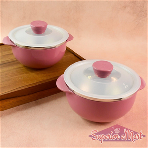 2 Piece Serving Bowls with Lids - 1000 & 700ML - Superior eMart