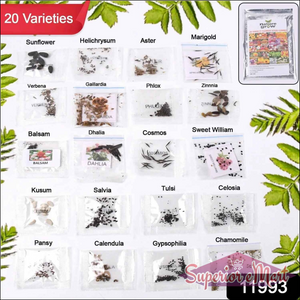 20 Types Flower Seeds Combo Set - Superior eMart