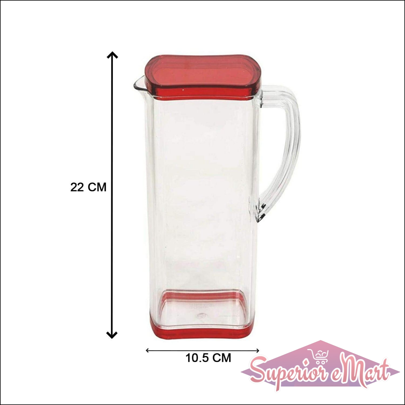 2000ml Square Water Jug - Superior eMart