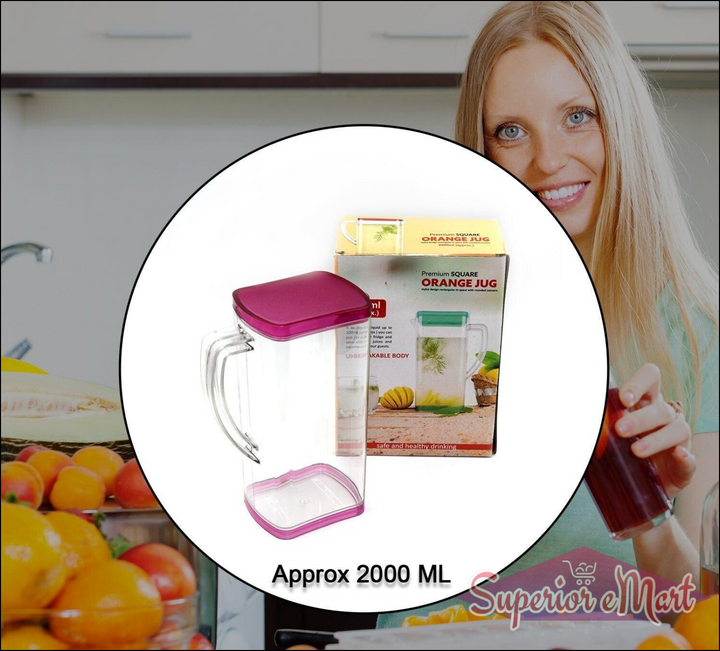 2000ml Square Water Jug - Superior eMart