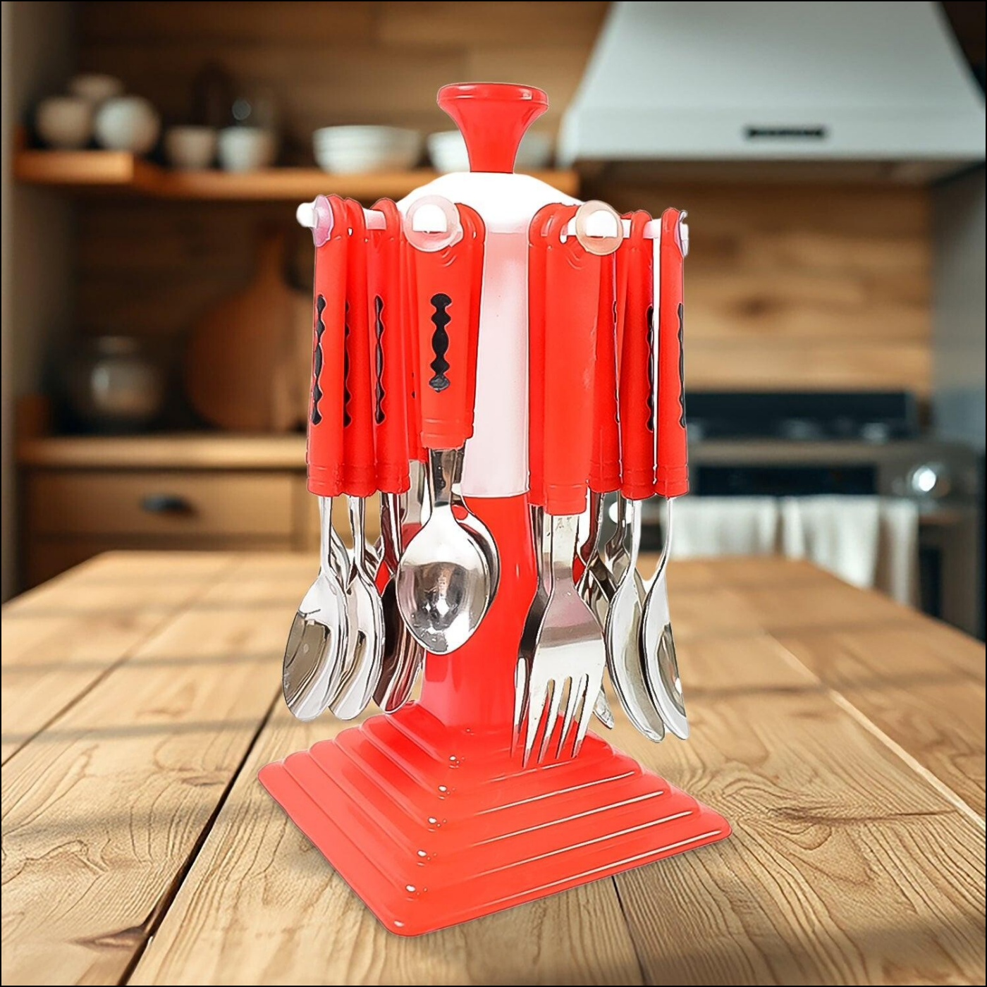 24-Piece Cutlery Set with Stand - Superior eMart