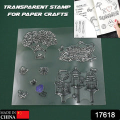 Reusable Rubber Stamp, TPR Stamp DIY Accessories Good Stamping Effect DIY Transp - 17618_paper_craft_rubber_stamp_no8