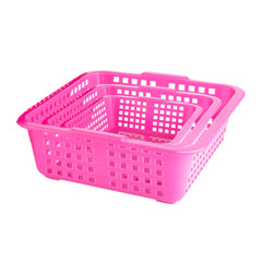 Cane fruit baskets in plastic, available in three sizes