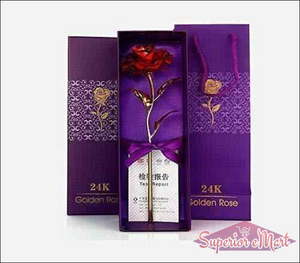 24K Golden Rose Gift 10 inch - Superior eMart