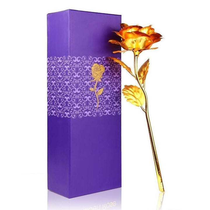 24k golden rose gift in elegant box, perfect for special occasions and unique gifting