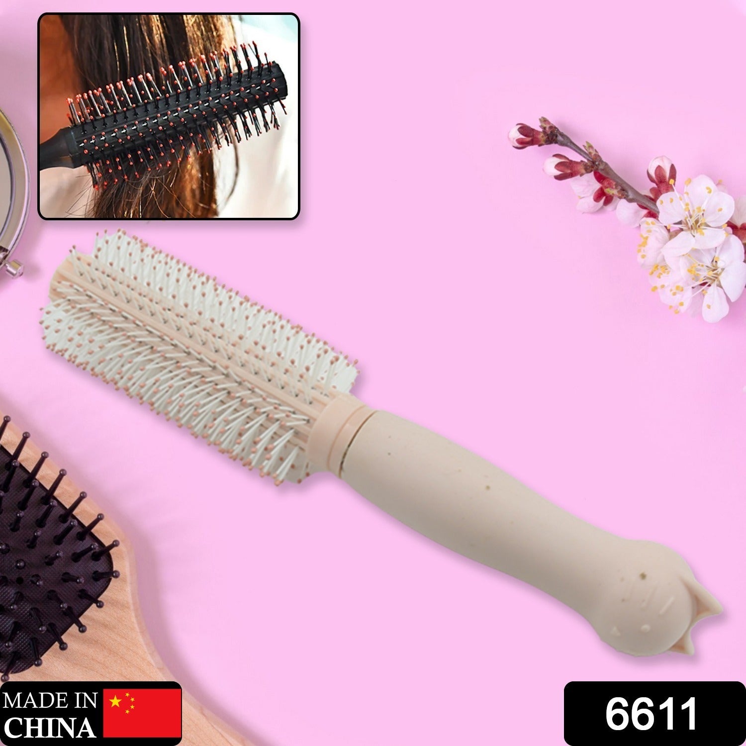 Massage Comb, Air Cushion Massage Hair Brush Ergonomic Matt Disappointment for S - 6611_massage_hair_comb_1pc_no2