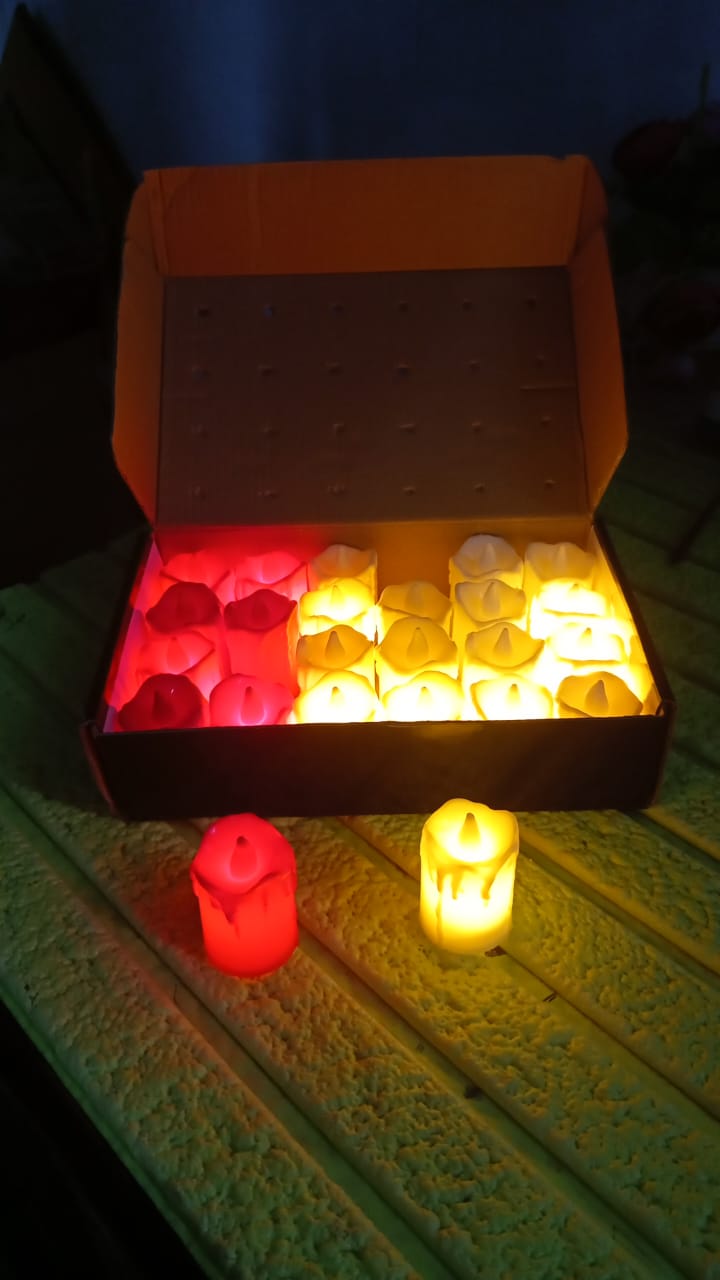 Flameless Melted Design Candles for Decoration (1 pc) - 13454_led_melted_candle_ktc315