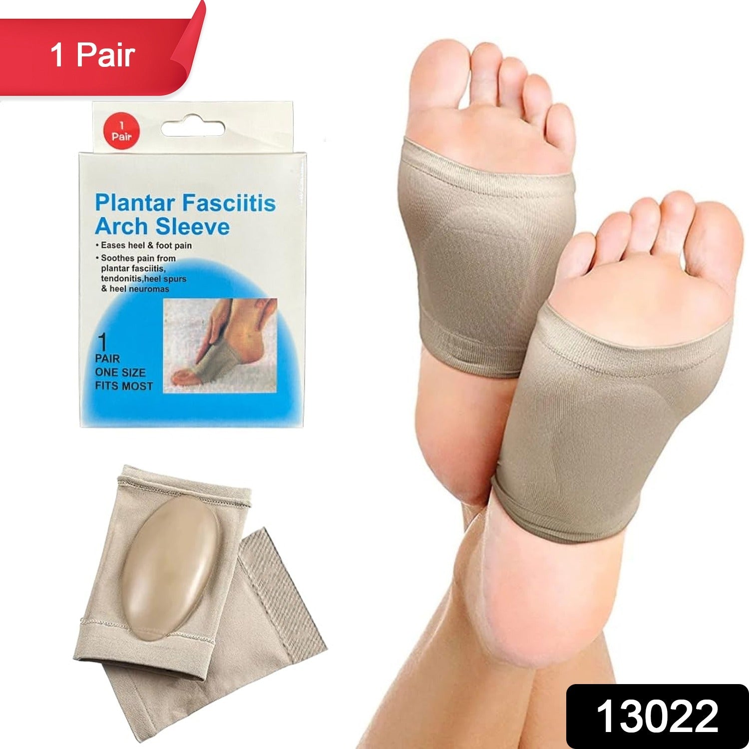 Foot Arch Support for Men & Women | Medial Arch Support for Flat Feet Correction - 13022_foot_arch_support_1_pair