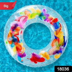 Swim Ring, For Adults, Conveniently Portable, Feathers, Swimming Ring, For Water - 18036_big_feathers_swimming_ring_1pc